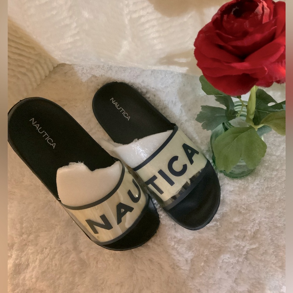 NWOT NAUTICA - Blue slip ons. Sz 7/8